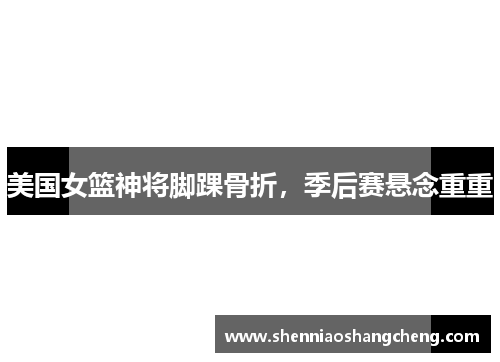 美国女篮神将脚踝骨折，季后赛悬念重重